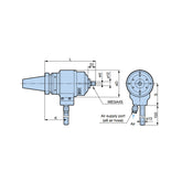 RBX Series  Manual Tool Change Type Type Air Turbine Spindle - Big-tools Industrial Supply Tools for Metal Cutting